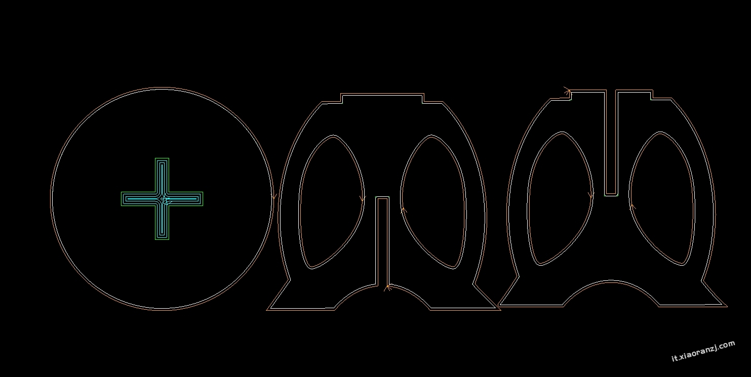 【图库】凳子加工文件款式2 18mm凳子加工图ard+dxf